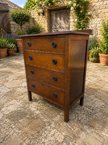 Antique oak drawer arts - antique,