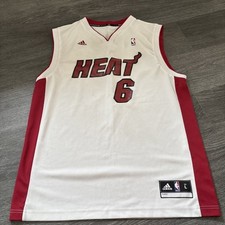 Adidas Lebron james  nba  Miami Heat Jersey Size Large