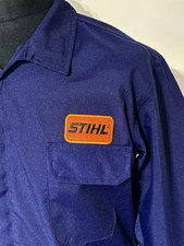 Stihl Chainsaw Landscaping Badged Zip Navy Boiler Suit Overalls Size L 42-45"