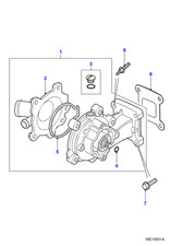 Jaguar Water Pump Housing