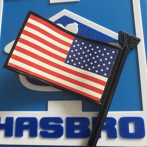 Wwf hasbro genuine ring flag - hasbro,