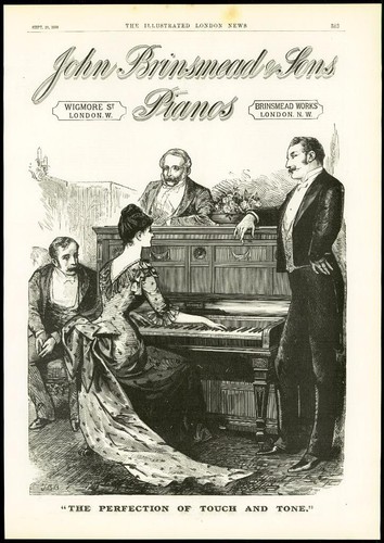 1888 antique print advert - -,
