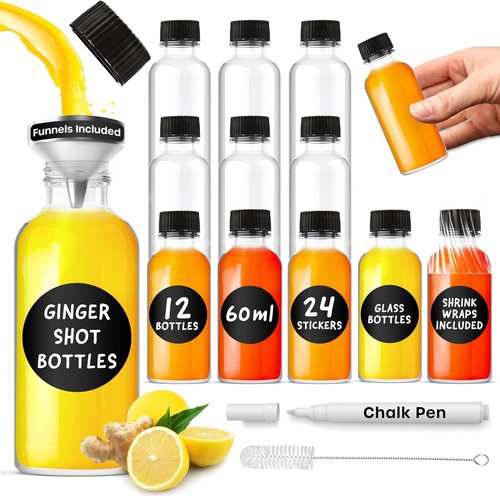 Small glass bottles with lids - small,