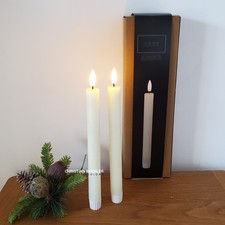 Pair White or Cream Led Dinner