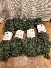Everlands Christmas Garland – 270cm – Wired, Bendable – SET OF 4 – Lush Green