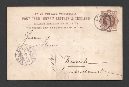 Postal stationery - 1d,