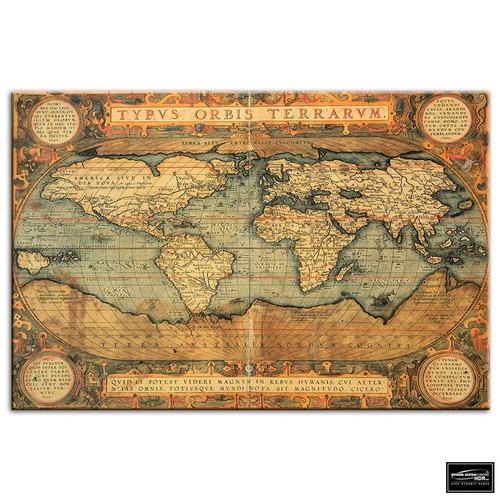 Old world atlas maps - maps, flags