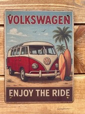 Retro VW Tin Sign – Rusty