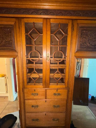 Victorian walnut triple - victorian,