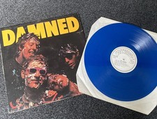 The Damned - D..D.D.Belgium Press BLUE VINYL  ( TEAR ON COVER) rare Punk. .