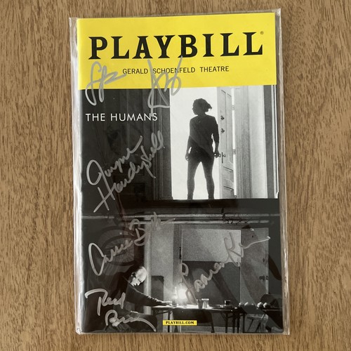 The humans signed playbill - the,