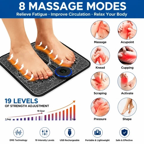 Ems foot massager mat electric - ems,