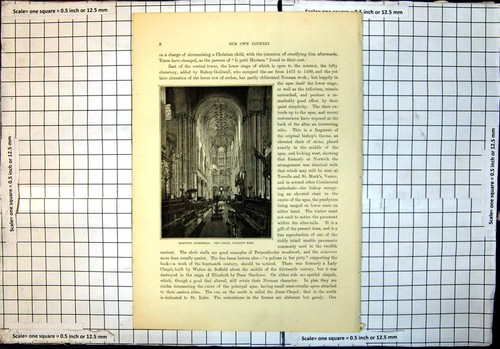 Original old antique print - old,