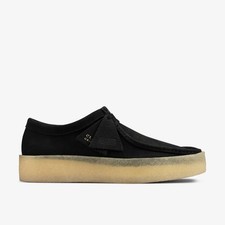 Clarks Mens Wallabee Cup Black Nubuck Lace Up,Wallabee Nubuck Casual