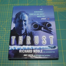 Thrust By Richard Noble Signed Hardback With Dustjacket Land Speed Record SSC