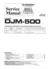 PIONEER DJM500 - SERVICE