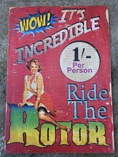 WOOD FAIRGROUND RIDE, VINTAGE