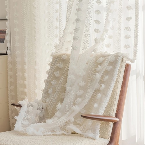 Pom white sheer - pom, curtains