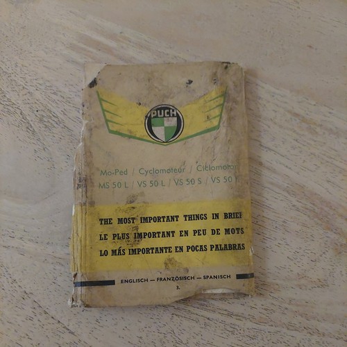 Puch moped owner book the - puch, most