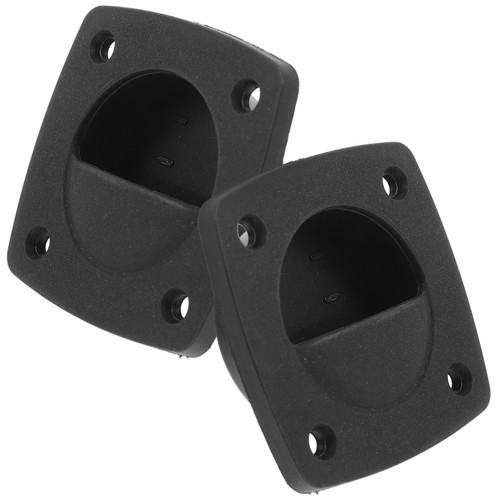 2pcs black recessed flush - pp,