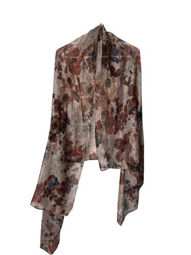 Romantic floral scarf - romantic,