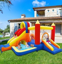 Ballsea bounce house with dual slides & blower, size 4.88m x 2.23m x 2.2m.