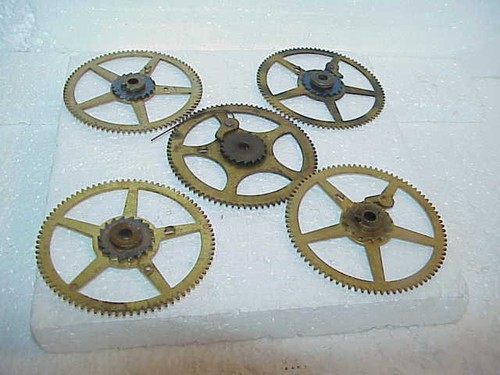 Used large clock gears - 5, w/