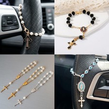 Lovely rosary beads necklace - rosary,