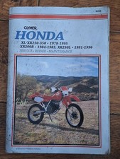 Honda Xl/XR250 1978/95 Maintenance And Repair Manual Used Uk Post Only