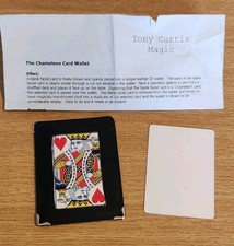 Vintage Closeup Card Magic Trick The Chameleon Card Wallet By Tony Curtis Magic