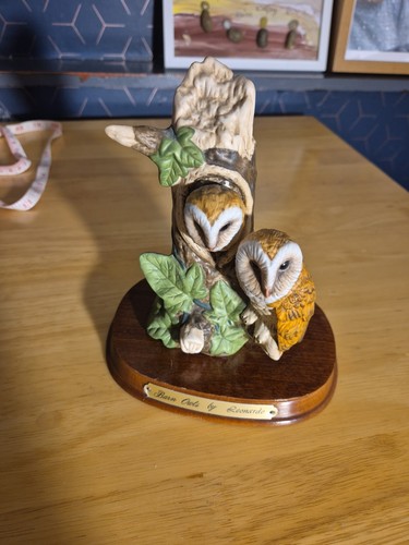 Barn owls figurine the - owls,