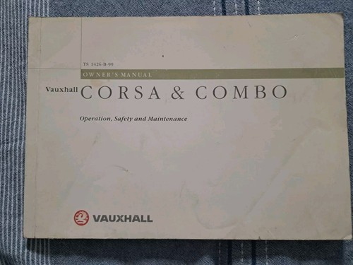 Vauxhall corsa owners manual - vauxhall,