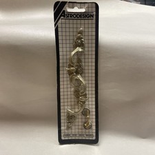 Vintage Antique French Style Cabinet Drawer Pulls Handles Gold PAIR