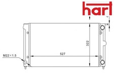 COOLANT RADIATOR 600 022 HART