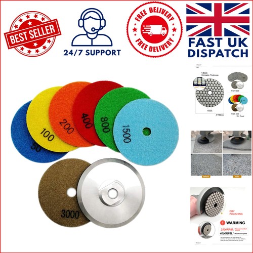 7pcs diamond polishing pads - 7pcs,