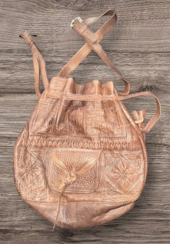 Vintage real leather handmade