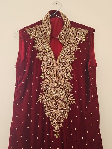 Long lehenga choli velvet - lehenga,