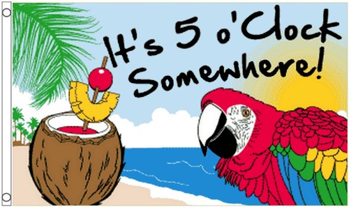 Five clock somewhere - five,