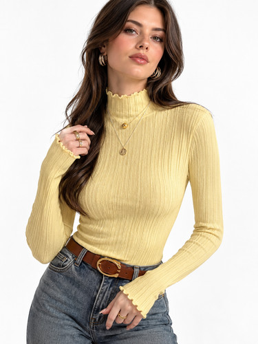 Womens ruched turtleneck - ruched,