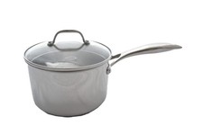 STELLAR 7000 STAINLESS STEEL 18CM SAUCEPAN DRAINING LID  2.5LTR HOLLOW HANDLE