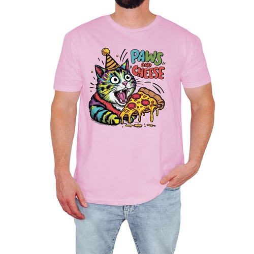 Funny cat mens - cat, t-shirt