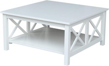 Elegant White Solid Wood
