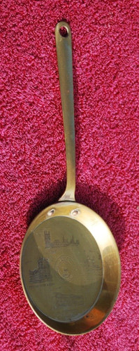 Brass ornamental pan skillet - , a