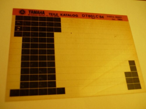 Yamaha parts catalogue - yamaha,
