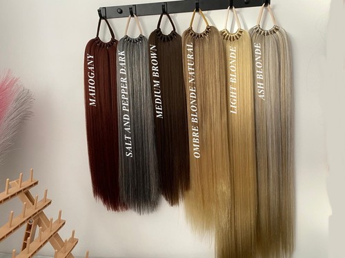Blonde brunette ponytail - blonde/brunette,