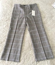 Zara Woman Checked Trousers In