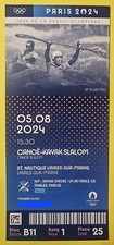 Olympics 2024 TICKET Canoe Kayak Slalom (CSL09) 5 August (Mint Condition)