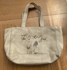 Y2K Roxy Tote Bag Canvas Bag Handbag Beach Bag Beige