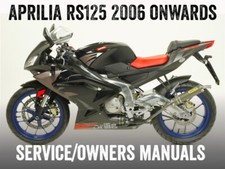 2006 onwards Aprilia RS125 RS