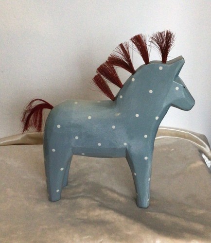 Vtg ikea wooden dala horse - wooden,